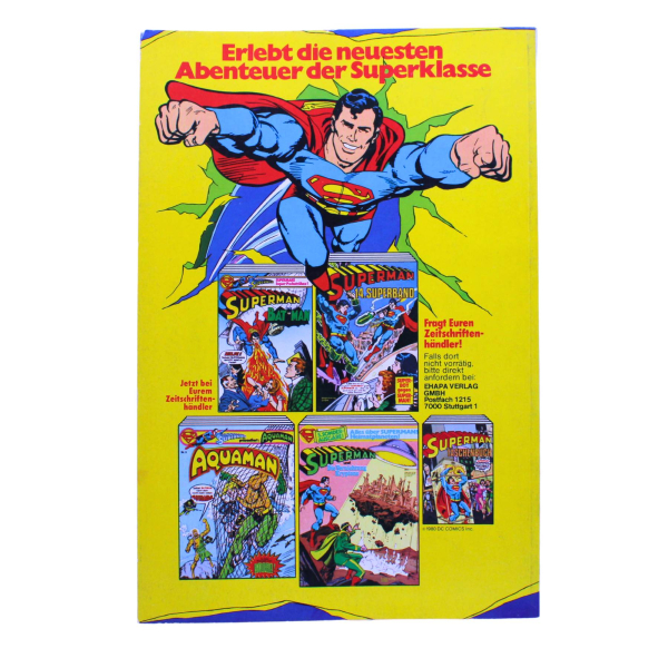 Superman 15. Superband 1980 Ehapa Black Lightning Poster | Hoppla-Stuff